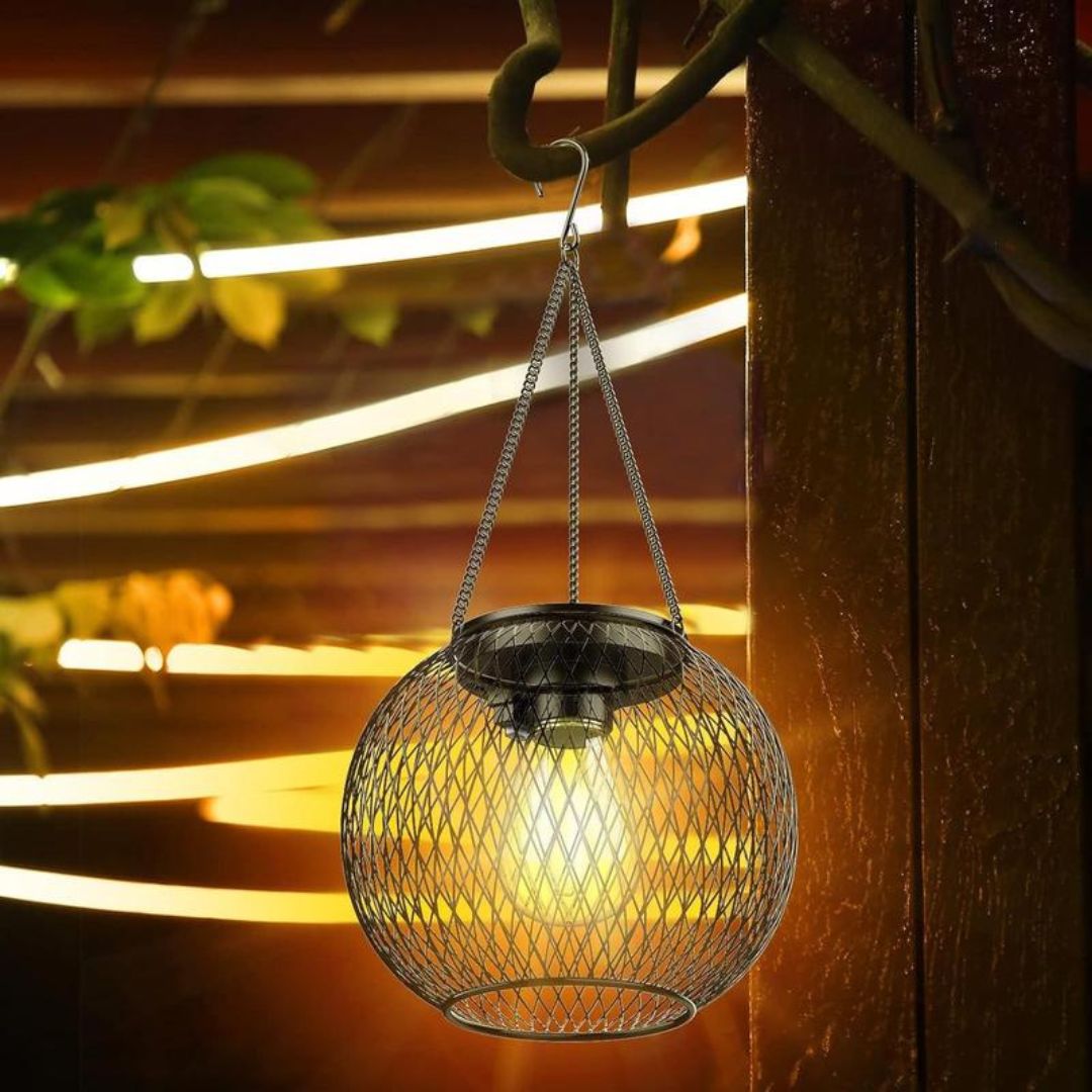 Solar Laterne Wetterfest für Garten – Automatische Dämmerungserkennung, Solar Laterne Outdoor mit Warmweißem Licht, IP65 Schutz