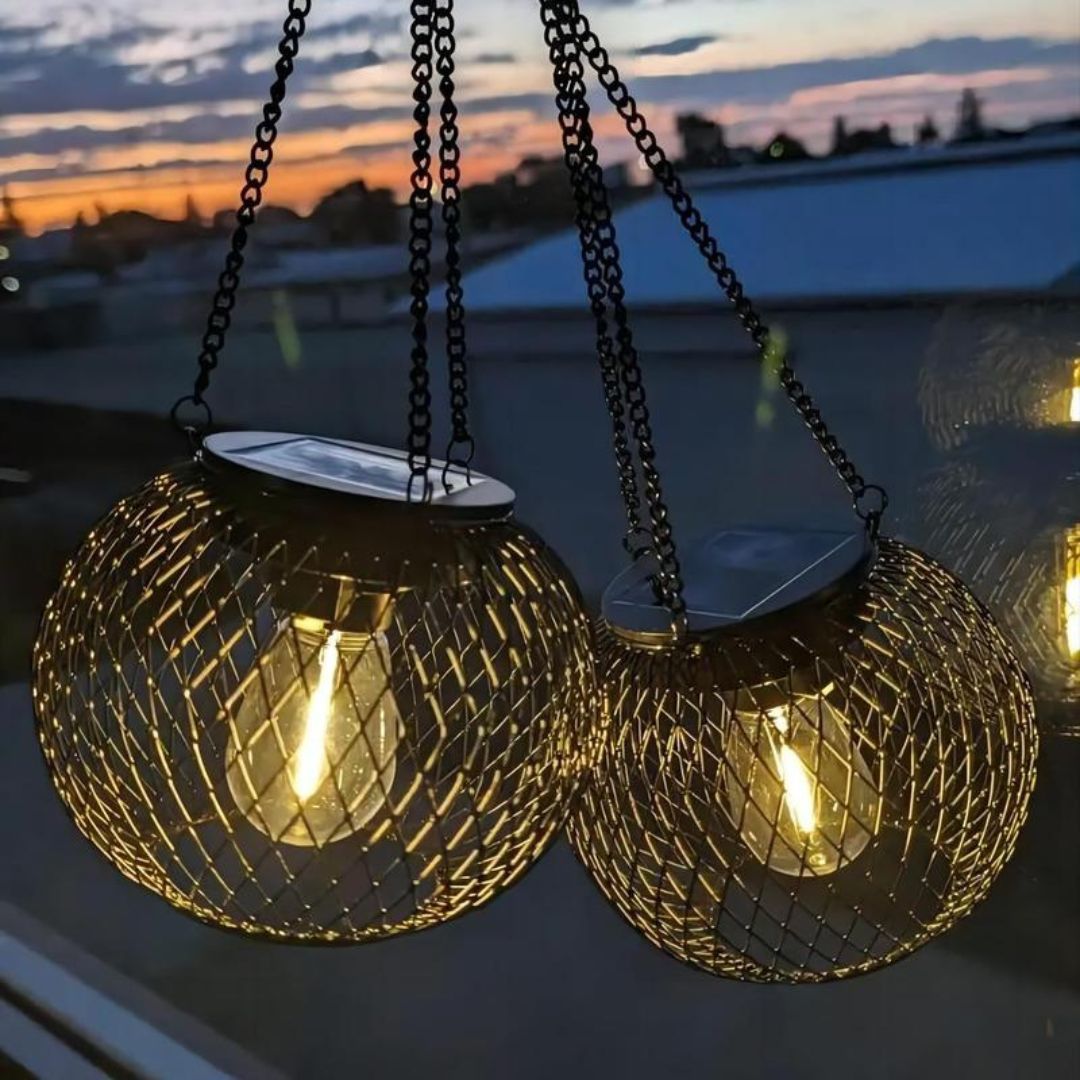 Solar Laterne Wetterfest für Garten – Automatische Dämmerungserkennung, Solar Laterne Outdoor mit Warmweißem Licht, IP65 Schutz