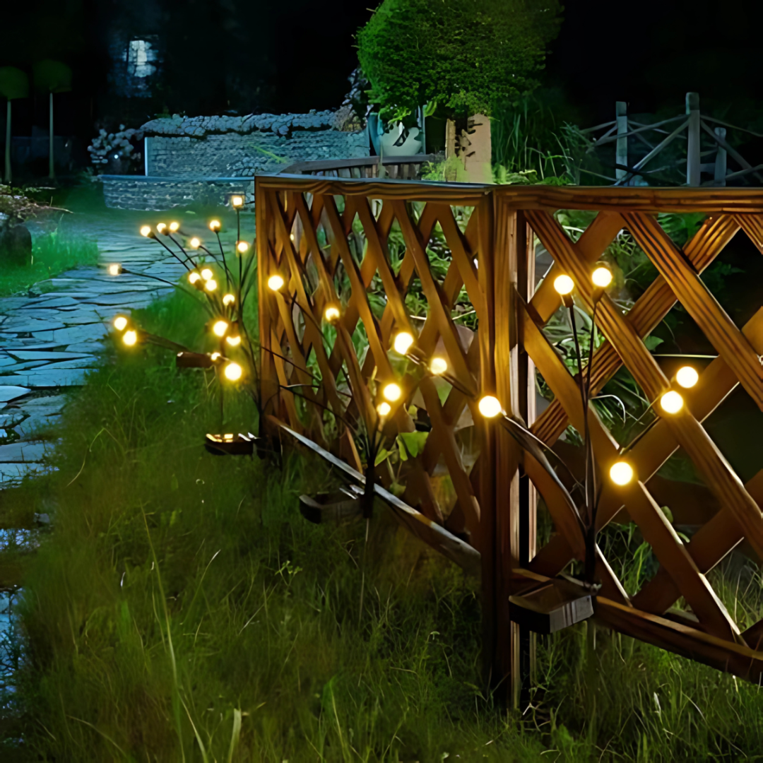 Solar Gartenleuchten – Umweltfreundliche Außenbeleuchtung mit Automatischer Ein-/Ausschaltung, Kabellosem Design und Warmem Stimmungslicht, Ideal für Gartenbeleuchtung