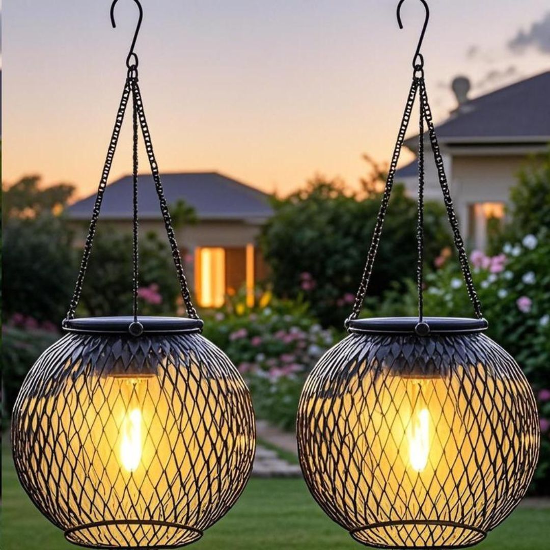 Solar Laterne Wetterfest für Garten – Automatische Dämmerungserkennung, Solar Laterne Outdoor mit Warmweißem Licht, IP65 Schutz